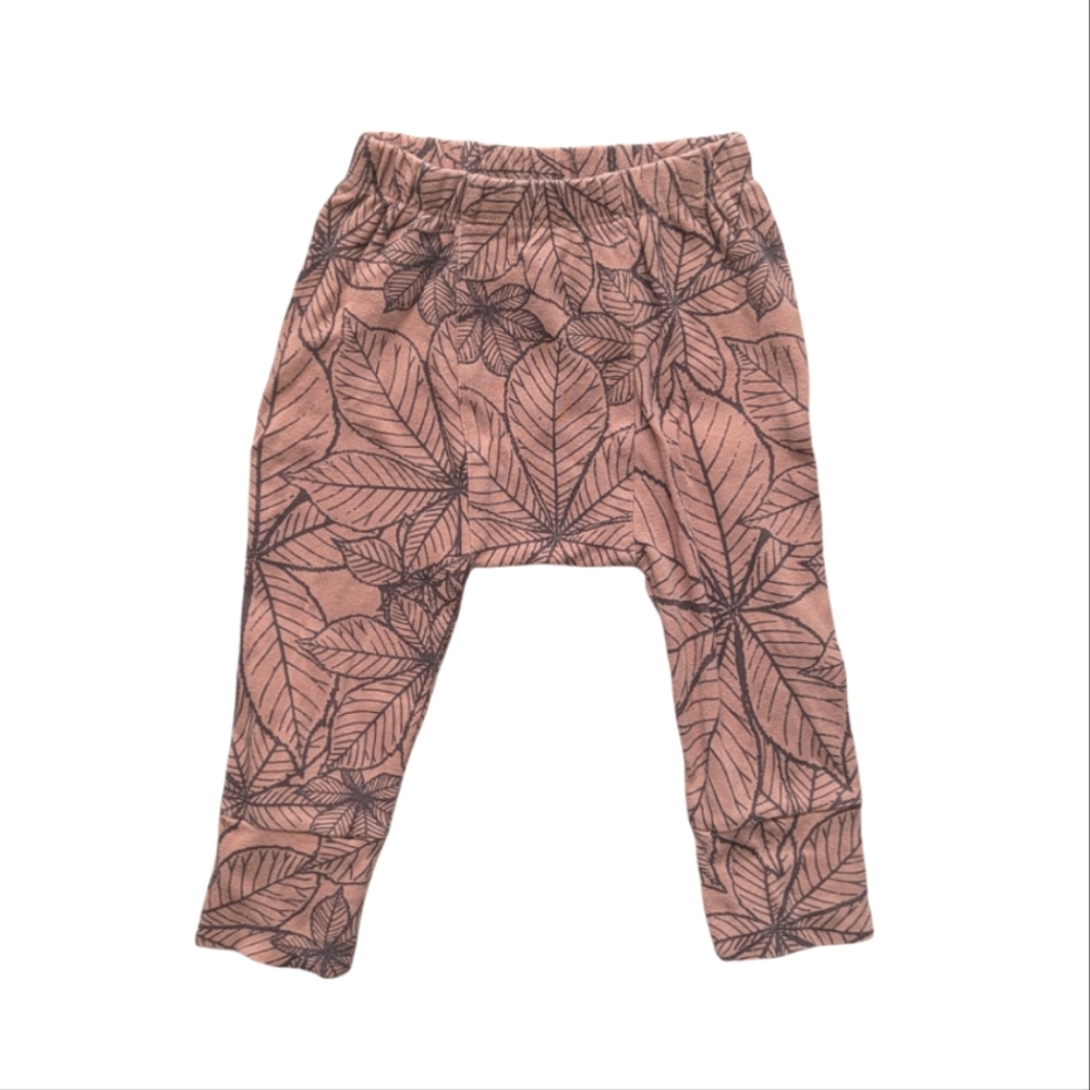 kate quinn Brown Leaves Classic Panda Pant - Size 18-24M